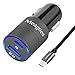 Meagoes Rapid USB PD Car Charger, Compatible for Google Pixel 3 XL/3/3a XL/3a/2 XL/2/XL, Moto Z3 Play/Z2 Force/Z2 Play, Power Delivery & Quick Charge 3.0 Adapter, with Fast Charging Type C Cable Cord