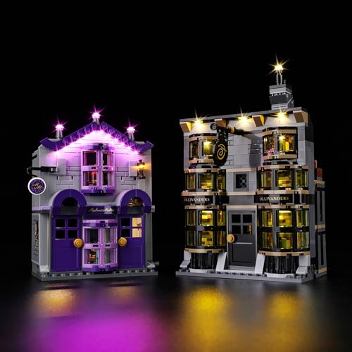 Image of Kyglaring LED Lighting Kit for Lego 76439, Compatible with Harry Potter Ollivander & Madam Malkin's Robes Building Set, 1 Piece, Ages 6-15
