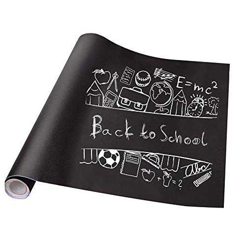 Stickers Tableau Noir 60cm x 200cm Grand Tableau Noir pour écriture et