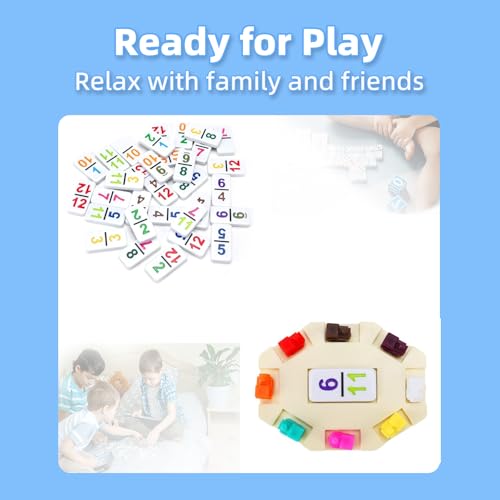 Doreimi DO-12N Mexican Train Dominoes Set Numbers Double 12 thumb #4