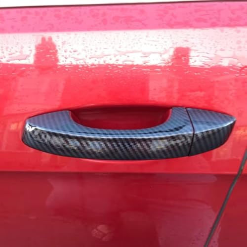Cubierta de manija para Skoda Octavia 3 exterior adhesiva negra moldura protectora de coche 4