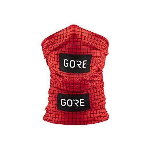 GORE WEAR Braga de cuello unisex, Talla única, Rojo Fuego/Negro