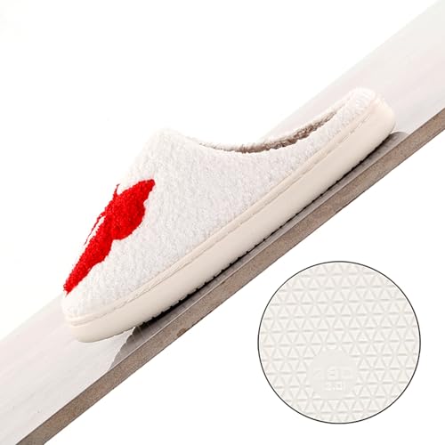 Image of Cherry Slippers for Women Men Fruit Shoes Cute Memory Foam Soft Winter Warm Indoor Outdoor Slippers