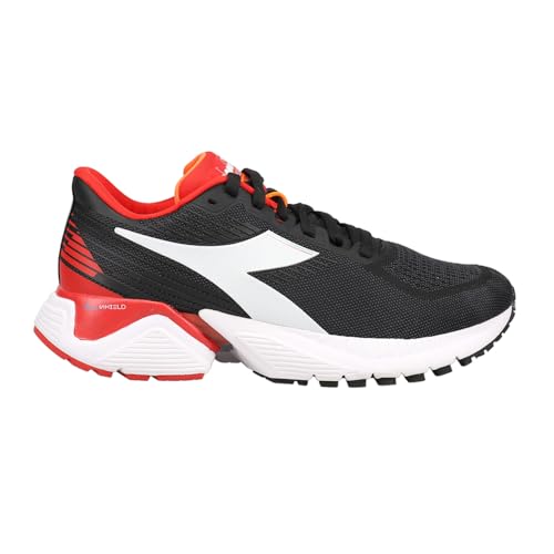 Diadora メンズ Mythos Blushield Vigore, ブラック/ホワイト/ファー。 レッド イタリア, 12