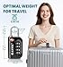 ANVIL TSA Approved Luggage Lock - 4 Digit Combination, 10,000 Combinations, Easy-Read Password Window, Travel Lock for Suitcases, Backpacks, Gym & Student Lockers, Baggage(Yellow 2 Pack)