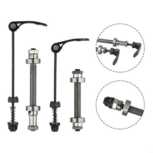 Quick Release Bike Axle Skewer Wheel Hub Bike Axle Replacement Parts for Mountain Bike(Front + Rear) - Thumbnail 6