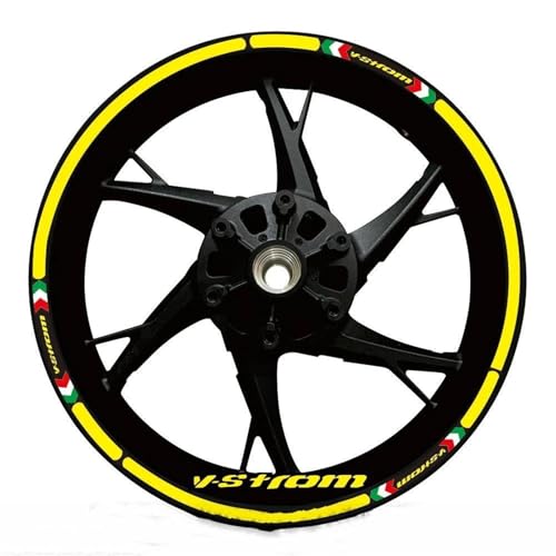 Autocollants de roue moto réfléchissants pour jante Suzuki DL1050XT