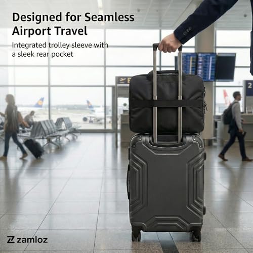 Image of 14L Professional Office Bag | Stylish Messenger Bag for Man | Up to 15.6'' | 3X Water-Resistant | Rainproof Zippers | Tablet Sleeve & Multiple Organisers | Premium Laptop Bags for Men & Women