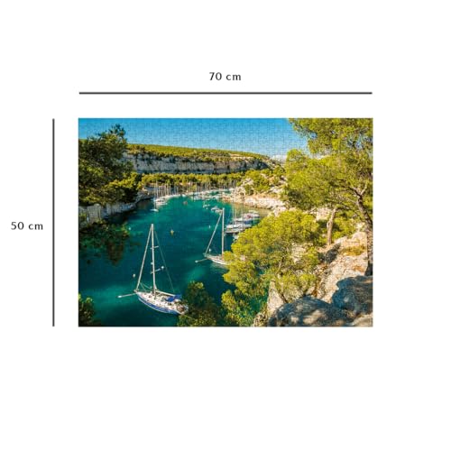 Puzzle 1000 pièces : Calanque de Port Miou Collection Régions de France Ravensburger Nathan - vue 7