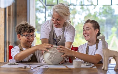 Papier mâché Jovi avec coffre et 20 spatules de modélisation pour enfants - 4