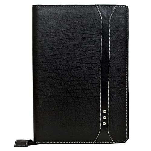 Image of FUTURE X Multipurpose Leatherette Professional File Folders for Certificates, Documents Holder, Portfolio, Executive File Legal Size Documents Holder with 20 Leafs for Men and Women (Black)