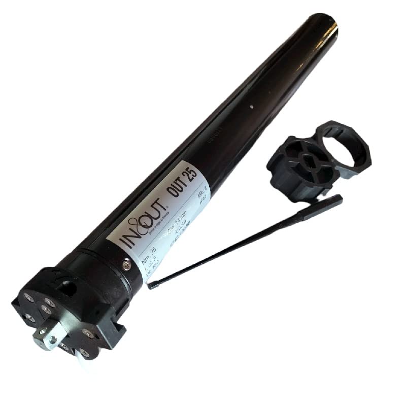 Motor tubular para persianas IN&OUT 25NM OUT 25 RPM 14 min A0.59 W130 230 V 50 Hz
