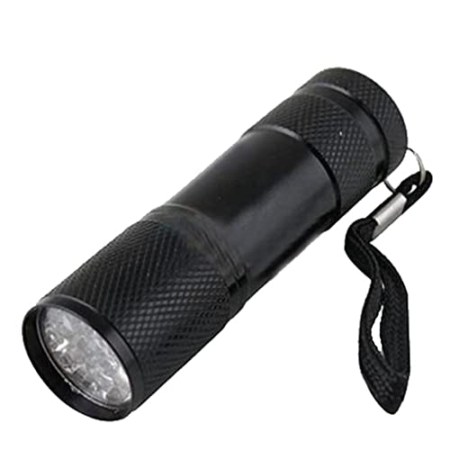 Genérico Detección Mini 9 LED UV Ultra Violeta Linterna Blacklight antorcha luz lámpara duradera y útil