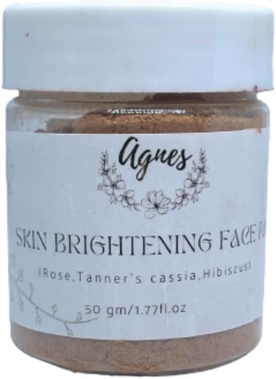 Agnes Skin Brightening Pack | Tanner's Cassia | Aavarampoo, rose, Hibiscus,licorice | Floral pack | skin glow pack -50g