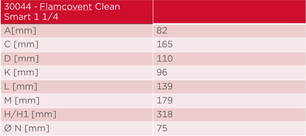 Flamcovent Clean Smart Séparateur d'air et de saleté pour système de refroidissement du chauffage central 22 mm -30044