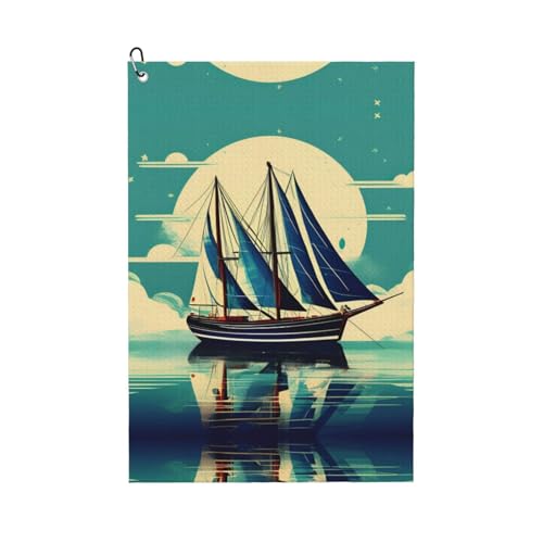 SSIMOO Serviette de golf à usage général, accessoire de golf personnalisé pour homme, absorbant et polyvalent