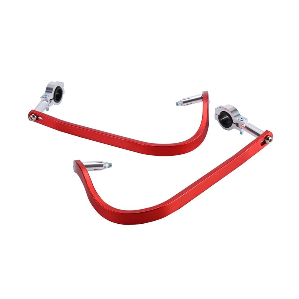 Fhngud Red Motorcycle Handlebar Hand Guard Levers 1 Pair 7/8" 22Mm Universal Motorcycle Hand Guards Handguards Bar Protector Guard Levers
