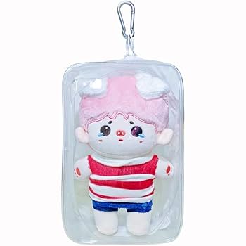 Amazon.co.jp: bardsxgfg(あき) ぬいぐるみ ポーチ 20cm 透明