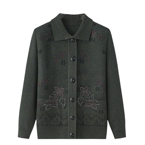Cárdigan fino suelto para mujer mayor chaqueta fina y ligera de otoño para señora