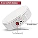 Foleto Turntable Display Stand with Remote Control, Round Mirrored 360 Degree Electric Rotating Display Stand for Display Jewelry, Product Photography, Product Display, Cake Display (White)