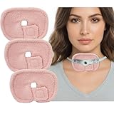 3Pcs Tracheostomy Supplies Reusable Trach Tube Covers, Dressing Pads Tracheostomy Tube Holder Pad, Tracheostomy Trach Tube Supplies, Trach Pads for Wound Care Adaptive Surgical Tracheostomy Pad(Pink)