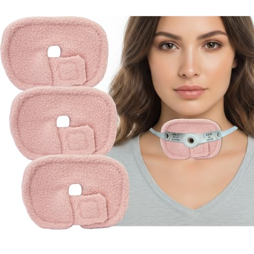 3Pcs Tracheostomy Supplies Reusable Trach Tube Covers, Dressing Pads Tracheostomy Tube Holder Pad, Tracheostomy Trach Tube Supplies, Trach Pads for Wound Care Adaptive Surgical Tracheostomy Pad(Pink)