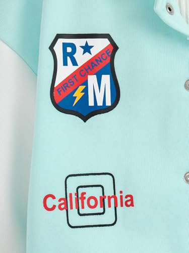 Boys Hoodie Baseball Jacket Varsity Style Graphic Letter Kids Cardigan Sweatshirt Fall Winter Outerwear3