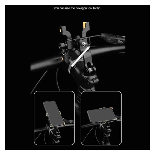 Support de téléphone pour vélo universel guidon aluminium VTT - 4