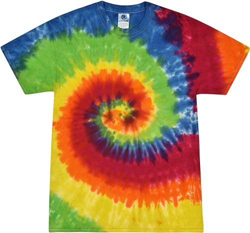 Colortone Tie Dye T-Shirts for Kids, Age 6-8 (Small), Moondance