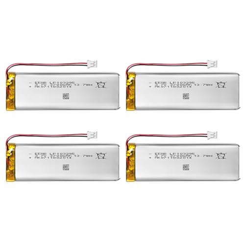 4X EEMB 3.7V Lipo Battery 3700mAh 103395 Rechargeable Lithium Polymer