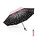 Meiyijia Mini Parapluie,Compact et Pliable, Protection UV, Portable de Voyage et Résistant au Vent Ultra-léger Parasol