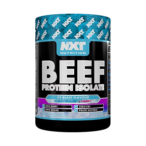 NXT Beef Protein Isolate 540g - High Protein Powder in Natural Amino Acids - Paleo Keto Friendly - Dairy and Gluten Free | 540g (Ice Blast)