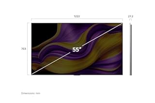 LG 55-Inch G5 OLED evo 4K Smart TV - α11 AI Processor 4K Gen 2, Alexa Built-in, Up to 165Hz Refresh Rate, HDMI 2.1, G-Sync, FreeSync, Dolby Vision, Table Stand Included (OLED55G5SUB, 2025)