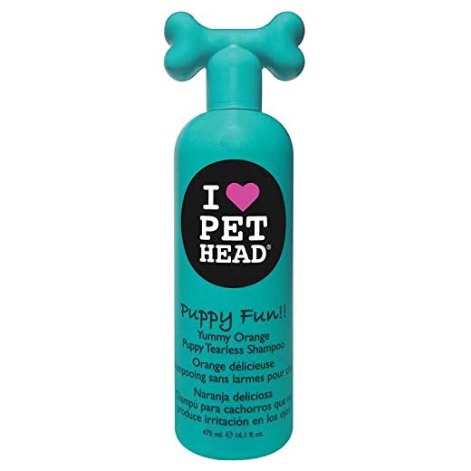 Pet Head Puppy Fun!! Tearless Shampoo, 16.1oz Yummy Orange,00412A