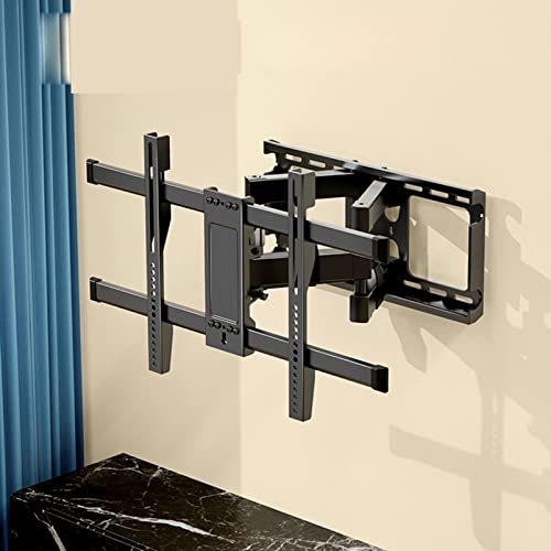 Staffa da parete articolata a doppio braccio per TV - Supporto girevole e inclinabile per TV a schermo piatto da 45 a 75 pollici resistente facile installazione compatibile con la maggior parte
