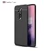 Produktbild OnePlus 7T Pro Hülle, Silikon-Leder [Slim Dünn] Flexible TPU Schutzhülle Stoßdämpfung Karbonfaser Hülle für OnePlus 7T Pro Case Schwarz schwarz