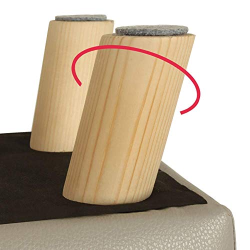 Pouf carré en bois pour optimiser l'espace des petits salons - 5