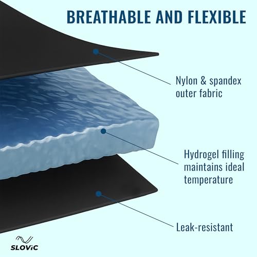 Image of Slovic Reusable Hot & Cold Gel Pack for Pain Relief [Pack of 2] | Flexible Ice & Heat Pack for Injuries, Muscle Cramps, Swelling, Back & Joint Pain | Multipurpose Gel Pad for Therapy, First Aid & Travel Use