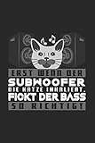  Erst wenn der Subwoofer die Katze inhaliert: 6x9 HardStyle  grid  squared paper  notebook  notes