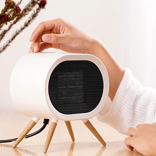 Babyexo Small Space Heater For Indoor Use, 1000W Ptc Fast Heating Ceramic Electric Room Heaters Fan Christmas Gifts For Family, Portable Energy Efficient Space Heater For Office Desk Bedroom - Black #TOP1