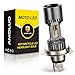 AMOLUO Ampoule H4 Led Moto de Phare HS1/9003/HB2 25W Kit de Conversion 6000K xénon Lumière Blanc DC9~36V ,Gris 1 Lampe
