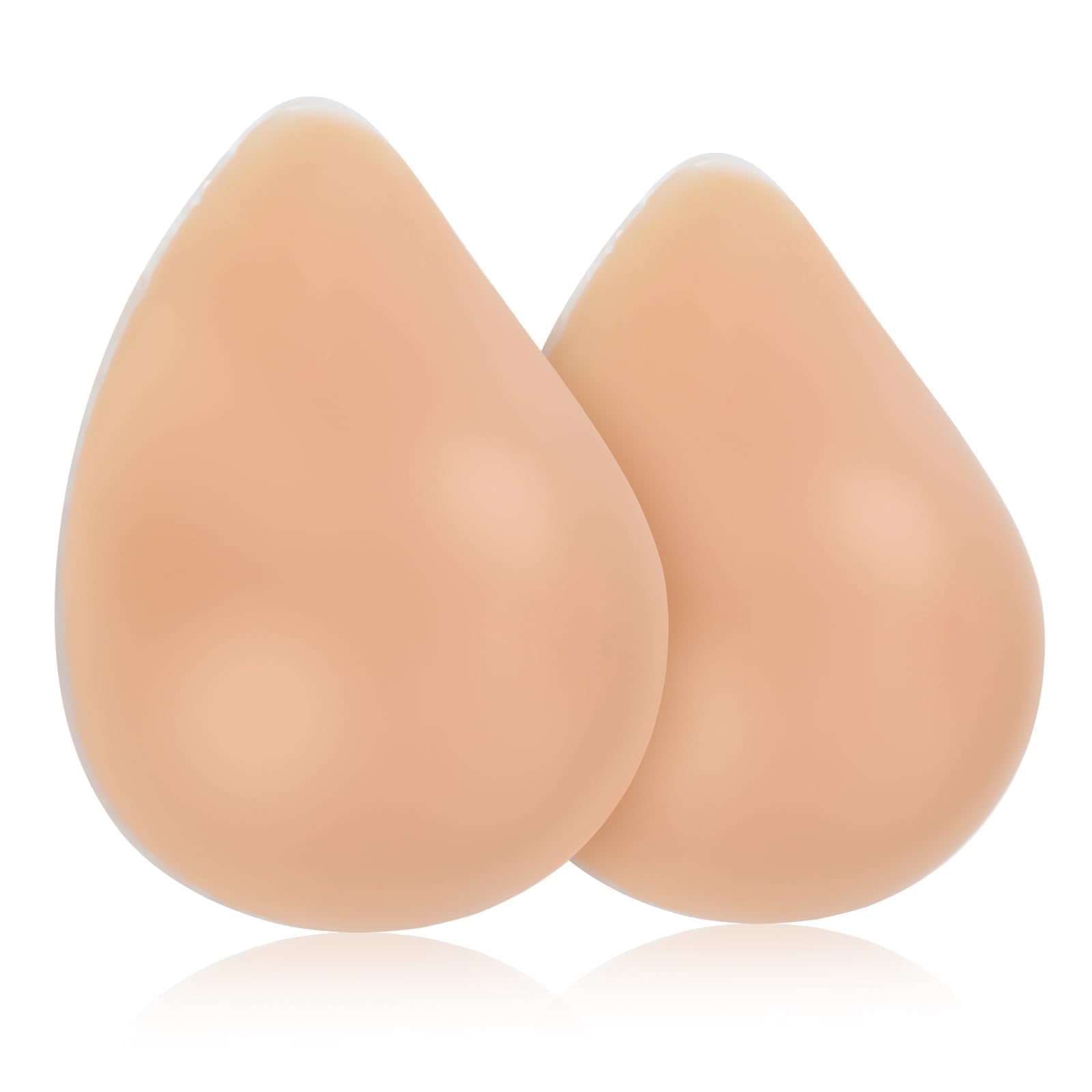 Silicone Breast Forms 1 Pairs Fake Boobs for Mastectomy Prosthetic
