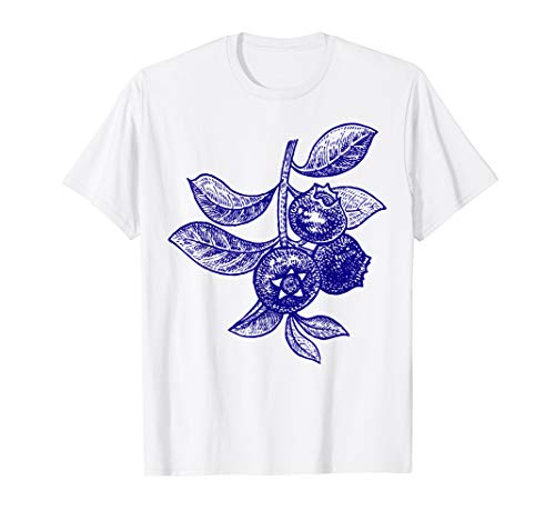 Blueberry Fruit Retro Vintage Art Graphic Gift - Blueberry T-Shirt