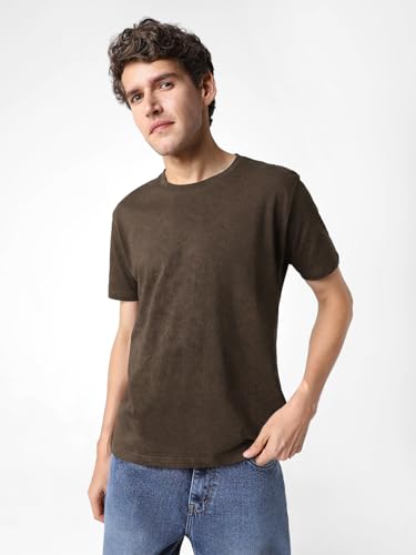Image of Urbano Fashion Men's Printed Half Sleeve Slim Fit Cotton T-Shirt
