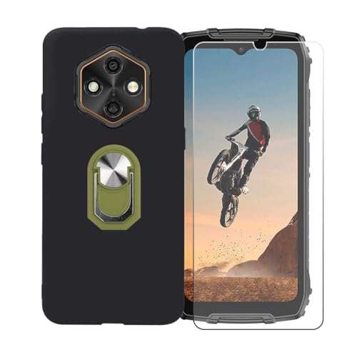 GYDQQKJ�����O�o�b�N���g�ѓd�b�z���_�[�ی�J�o�[ �p�� Ulefone Rugking 4 Pro�i6.65�C���`�j�A�\�t�g�V���R�[��TPU�\�t�g�P�[�X�o���p�[�V�F���v���~�A���ی�P�[�X���J�o�[ +[1�����h�~�X�N���[���ی�t�B����]�i�O���[�� ��