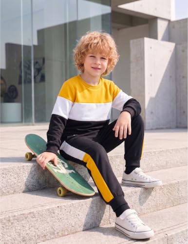 Image of Boys Clothes Boy Outfits 2-Piece Long Sleeve Sweatshirt Tops and Pants Fall Winter Outfits Set 3-14 Years