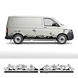 pegatinas vw t4 【Material】: las pegatinas de la falda lateral están hechas de material de vinilo de alta calidad, no se desvanecen ni se rompen fácilmente, son impermeables y tienen protección solar, no se caen, tienen una buena mano de obra, son resistentes y duraderas.