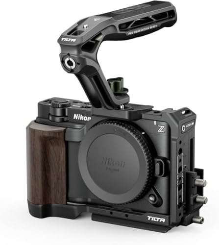 Tilta Camera Cage Base Kit Compatible with Nikon ZR | Modular Full & Half Cage | Xeno Top Handle | Cold Shoe | 1/4”-20 & 3/8”-16 Mounting | Cable Clamp | Black