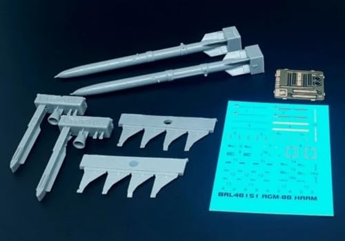 Brengun BRL48151 1/48 Dummy Resin kit AGM-88 Harm (2pcs) Resin Set of US antiradar Rockets