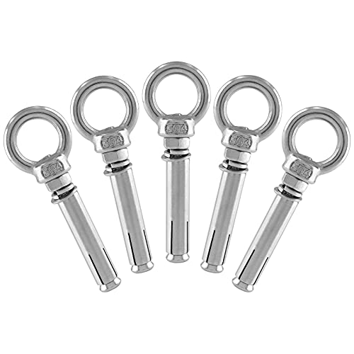 Boulon à œil M6 x 60 mm goujon ancrage inox 304 pour cheville à expansion béton
